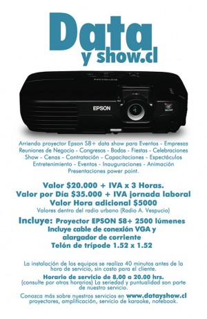 manuel vargas prestadores de Servicio tecnico en Chile en La Reina |  Arriendo de proyector mas telon Todo santiago www.datayshow.cl, Data show, amplificacion, microfonos, telones, servicio de Karaoke
