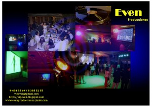 EVEN PRODUCCIONES prestadores de Servicio tecnico en Chile en Las Condes |  dj para fiestas, eventos, AMPLIFICACION, ILUMINACION, DJ, VJ, EVENTOS, FOTOGRAFIAS, CUMPLEA&Ntilde;OS, BAUTIZOS
