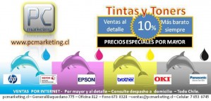 PC MARKETING prestadores de Servicio tecnico en Chile en Santiago |  CARTUCHOS DE TINTAS Y TONERS ORIGINALES, HP, EPSON, BROTHER, PANASONIC, OKIDATA, XEROX
