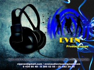 even prestadores de Servicio tecnico en Chile en Las Condes |  even producciones, amplificacion, iluminacion, dj, vj, FOTOGRAFIA, GRABACION, AMPLIFICACION, ILUMINACION, DJ, VJ