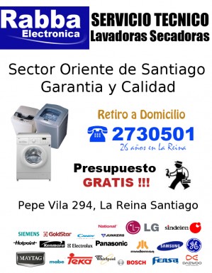 Rabba Electronica prestadores de Servicio tecnico en Chile en La Reina |  Servicio tecnico lavadoras la reina retiro a domicilio sector oriente, PRESUPUESTO GRATIS!! a&ntilde;os de experiencia y profesionalismo