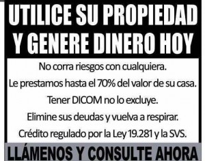 Sara Contreras prestadores de Servicio tecnico en Chile en Santiago |  Borramos dicom, cr&eacute;ditos leaseback, urgente dinero. garantia habitacio, Con su casa o depto