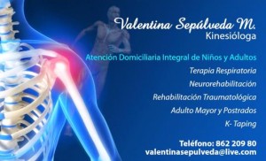 Valentina Sepulveda M prestadores de Servicio tecnico en Chile en Concepción |  Kinesiologo a domicilio en cuidad de Concepción y alredores, Kinesióloga Valentina Sepulveda M