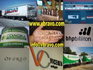 vbravo prestadores de Servicio tecnico en Chile en La Cisterna |  Servicio de Corte con CNC router, plasma, laser, letras y logos, numeros., pintado de camiones,vehiculos,fachadas,letreros de todo tipo