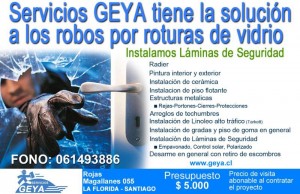 GEMA RAMIREZ prestadores de Servicio tecnico en Chile en La Florida |  EXTRUCTURAS METALICAS,INSTALACION DE PISO,CERAMICA,Y OTROS, SERVICIOS GARANTIZADOS Y EXCELENTES TERMINACIONES
