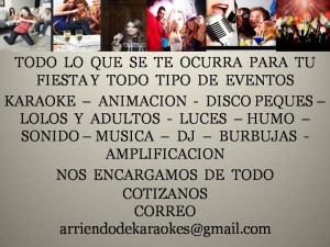 LUIS FELIPE prestadores de Servicio tecnico en Chile en Santiago |  Arriendo karaoke para tu evento o fiesta familiar, Karaoke a domicilio cumplea&ntilde;os celebaraciones todo santiago