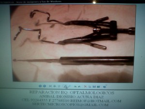 anibal acuña diaz prestadores de Servicio tecnico en Chile en Santiago |  Corregir puntas dilatador lagrimales katena geuder asico teufel, Alineamiento de punta afilado pulido ajuste romar