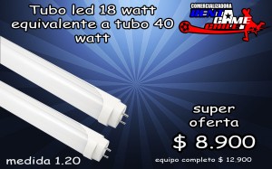 RENTAGAME CHILE prestadores de Servicio tecnico en Chile en Santiago |  Tubo led 18 watt / equivalente a tubo 40 watt/precio: $8900, Ahorre hasta un 90% de energia electrica, con la iluminacion led