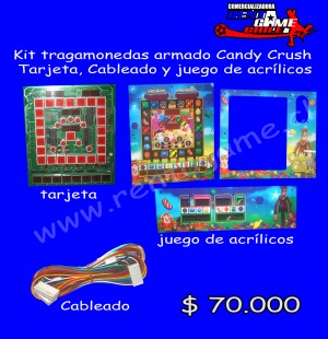 RENTAGAME CHILE prestadores de Servicio tecnico en Chile en Santiago |  Kit tragamonedas armado candy crush precio oferta: $ 70.000, Maquinas de juego