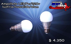 RENTAGAME CHILE prestadores de Servicio tecnico en Chile en Santiago |  Ampolleta 7 watts, 220 volt, luz fria o  luz calida,alum precio:$4.350, Ahorre hasta un 90% de energia electrica, con la iluminacion led