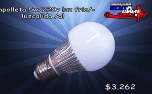 RENTAGAME CHILE prestadores de Servicio tecnico en Chile en Santiago |  Ampolleta led  5 watt 220 volt, luz fria o luz calida,alum $ 3.262, Ahorre hasta un 90% de energia electrica, con la iluminacion led