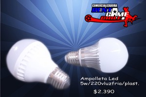 RENTAGAME CHILE prestadores de Servicio tecnico en Chile en Santiago |  Ampolleta led 5w/220v luz fria/luzcalida/pl /precio: $ 2.390, Iluminacion led