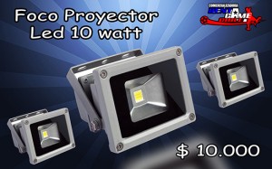 RENTAGAME CHILE prestadores de Servicio tecnico en Chile en Santiago |  Foco proyector  led 10 watt/aluminio/luzfria precio: $ 10.000, Iluminacion led