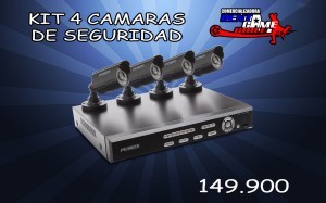 RENTAGAME CHILE prestadores de Servicio tecnico en Chile en Santiago |  Kit 4 camaras de vigilancia precio oferta $149.900, Seguridad en espacios publicos o privados