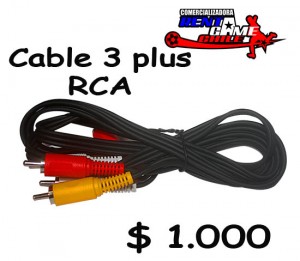 RENTAGAME CHILE prestadores de Servicio tecnico en Chile en Santiago |  Cable 3 plus rca oferta de rentagame $ 1.000, Audio-video