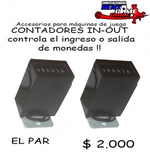 RENTAGAME CHILE prestadores de Servicio tecnico en Chile en Santiago |  Contadores in-out  p/ maquinas de juego/precio: $ 2.000, Rentagame: maquinas de juego:  accesorios,repuestos, servicio tecnico