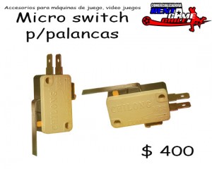 RENTAGAME CHILE prestadores de Servicio tecnico en Chile en Santiago |  Micro switch p/palancas de maquinas de juego/precio: $ 400, Maquinas de juego/rentagame: accesorios,repuestos, servicio tecnico