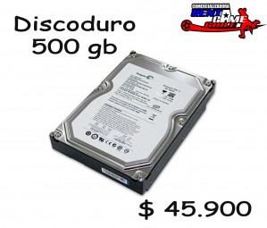 RENTAGAME CHILE prestadores de Servicio tecnico en Chile en La Cisterna |  Disco duro 500gb/insumos de computacion/ precio. $ 45.900, Rentagame: maquinas de juego:  accesorios,repuestos, servicio tecnico
