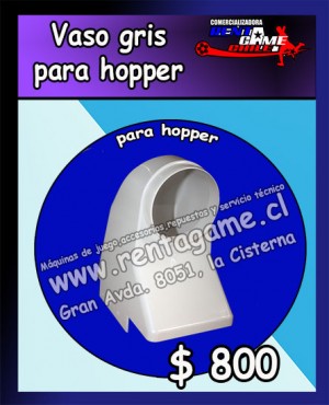 RENTAGAME CHILE prestadores de Servicio tecnico en Chile en La Cisterna |  Vaso gris para hopper precio: $ 800, Rentagame: maquinas de juego:  accesorios,repuestos, servicio tecnico