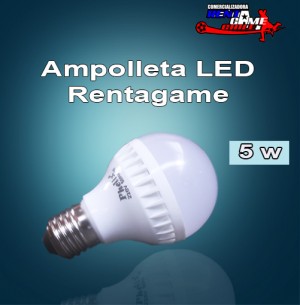 Rentagame chile prestadores de Servicio tecnico en Chile en Santiago |  Ampolleta led  rentagame 5w/220v luz fria/luzcalida/pl $ 2.390, Iluminacion led, ahorre hasta un 90% de energia electrica
