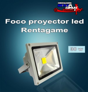 Rentagame chile prestadores de Servicio tecnico en Chile en Santiago |  Foco proyector led rentagame /30 watt $ 25.000, Iluminacion led, ahorre hasta un 90% de energia electrica