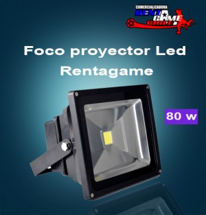 Rentagame chile prestadores de Servicio tecnico en Chile en Santiago |  Foco proyector led rentagame /80 watt $ 95.000, Iluminacion led, ahorre hasta un 90% de energia electrica