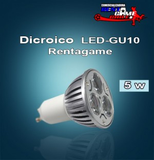 Rentagame chile prestadores de Servicio tecnico en Chile en Santiago |  Dicroico  led - gu10 rentagame  5 watt  220volt $ 3.600, Iluminacion led, ahorre hasta un 90% de energia electrica