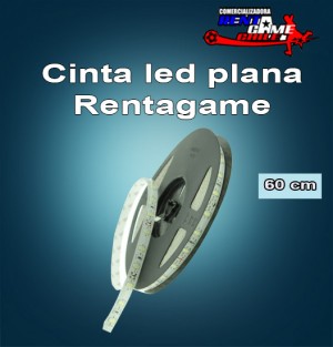 Rentagame chile prestadores de Servicio tecnico en Chile en Santiago |  Cintas led plana rentagame /60 cm.  con autoadhesivo $ 1.900, Iluminacion led, ahorre hasta un 90% de energia electrica