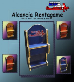 Rentagame chile prestadores de Servicio tecnico en Chile en Santiago |  Alcancia rentagame, dise&ntilde;o original y colorido $ 9.900, Rentagame es lider en iluminacion led, maquinas de juego, computacion