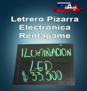Rentagame chile prestadores de Servicio tecnico en Chile en La Cisterna |  Letrero pizarra electr&oacute;nica rentagame 3 colores y varios tonos de luz, Rentagame: maquinas de juego,accesorios, repuestos y serv. tecnico