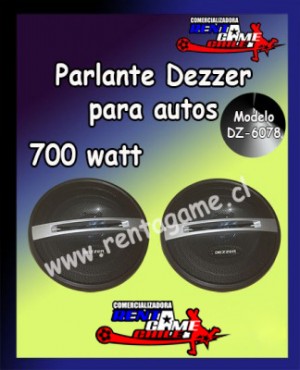 Rentagame chile prestadores de Servicio tecnico en Chile en La Cisterna |  Parlante dezzer para autos modelo dz-6078/envios a todo chile, Rentagame: maquinas de juego,accesorios, repuestos y serv. tecnico
