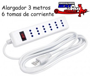 Rentagame chile prestadores de Servicio tecnico en Chile en La Cisterna |  Alargador 3 metros/6 tomas de corriente/envios a todo chile, Rentagame: maquinas de juego,accesorios, repuestos y serv. tecnico