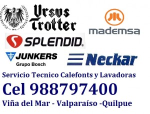 Calefonts prestadores de Servicio tecnico en Chile en Vi&ntilde;a del Mar |  Trotter mademsa servicio calefont lavadoras c 988797400 viña del mar y, Splendid - mademsa  junkers  neckar - lg - maber
