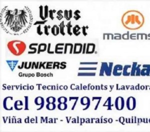 Tecnico Calefont Lavadoras Vi&ntilde;a prestadores de Servicio tecnico en Chile en Vi&ntilde;a del Mar |  Serv calefon neckar trotte gasfit c 988797400 vi&ntilde;a, Calefon mademsa splendid mademsa trotter junkers gasfiter 