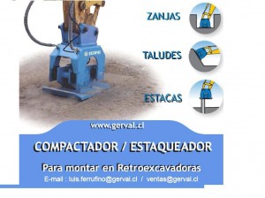 Luis Ferrufino Navarrete Anuncios Servicio tecnico en Chile en Santiago |  Estapac 400, Clavaestacas y Compactadora para Retroexcavadora y excavadoras .