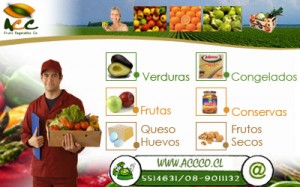 Ventas@accco.cl prestadores de Servicio tecnico en Chile en Las Condes |  www.accco.cl  Frutas ,Verduras e insumos alimenticios a domicilio , ACC Co Ltda, ES EL MEJOR DELIVERY DOMICILIARIO E INSTITUCIONAL.. 